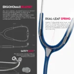 هدست گوشی پزشکی mdf 747xp سرمه ای | فروشگاه گوشی پزشکی